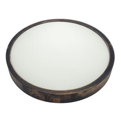 Plafonnier LED OAK SMOKY SLIM LED/36W/230V 4000K Ø 37 cm chêne / brun foncé