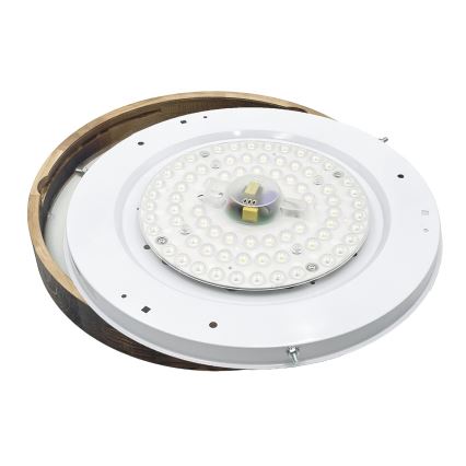 Plafonnier LED OAK SMOKY SLIM LED/36W/230V 4000K Ø 47 cm chêne/brun foncé