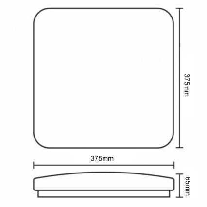 Plafonnier à intensité variable LED OPAL LED/36W/230V 3000-6500K + télécommande