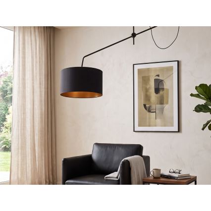Plafonnier LED orientable VENICE 1xE27/60W/230V noir/doré