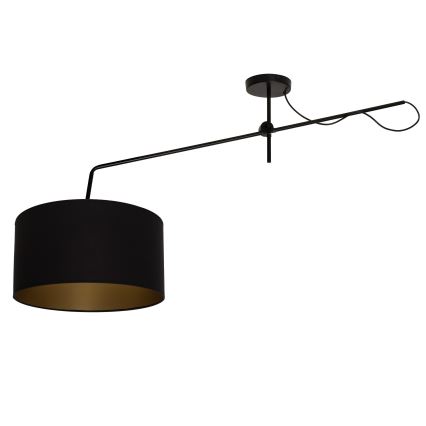 Plafonnier LED orientable VENICE 1xE27/60W/230V noir/doré