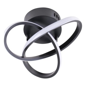Plafonnier LED OSKAR LED/15W/230V Ø 25 cm noir