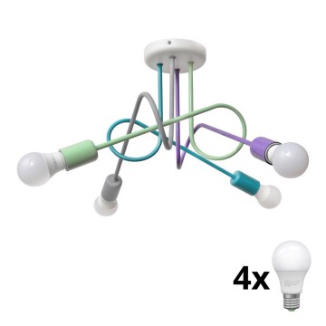 Plafonnier LED OXFORD 4xE27/10W/230V