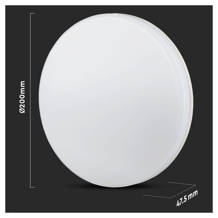 Plafonnier LED pour salle de bain SAMSUNG CHIP LED/15W/230V 20cm 3000K IP44