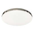 Plafonnier LED pour salle de bains MAYA, 15 W, 230 V, Ø 33 cm, IP44, chrome brillant