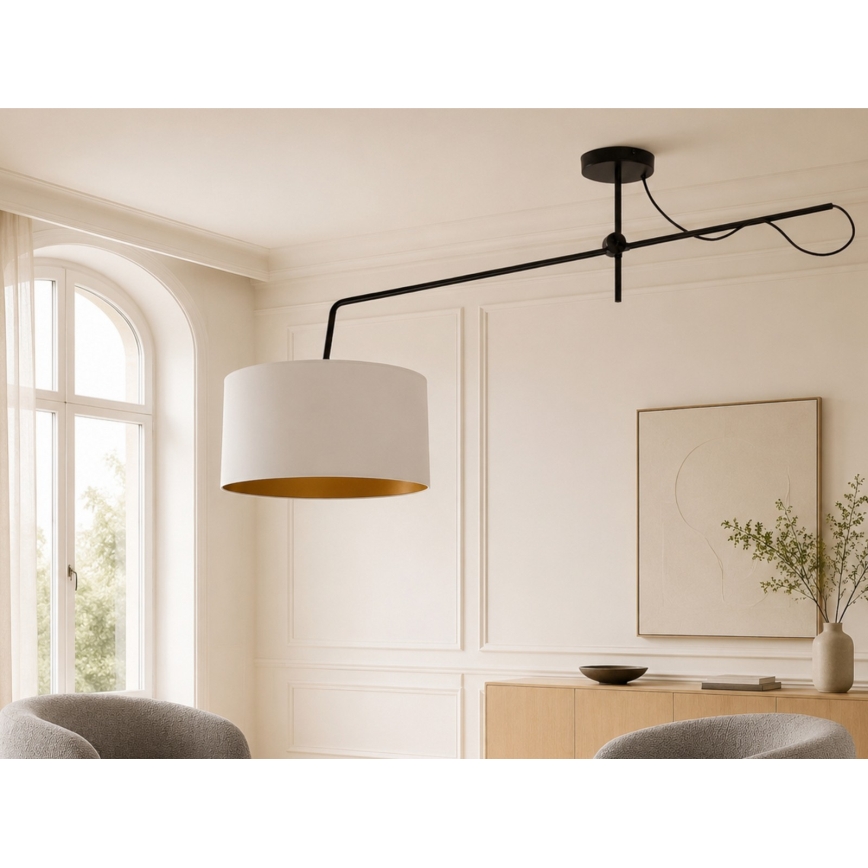 Plafonnier LED réglable VENICE 1xE27/60W/230V blanc/or