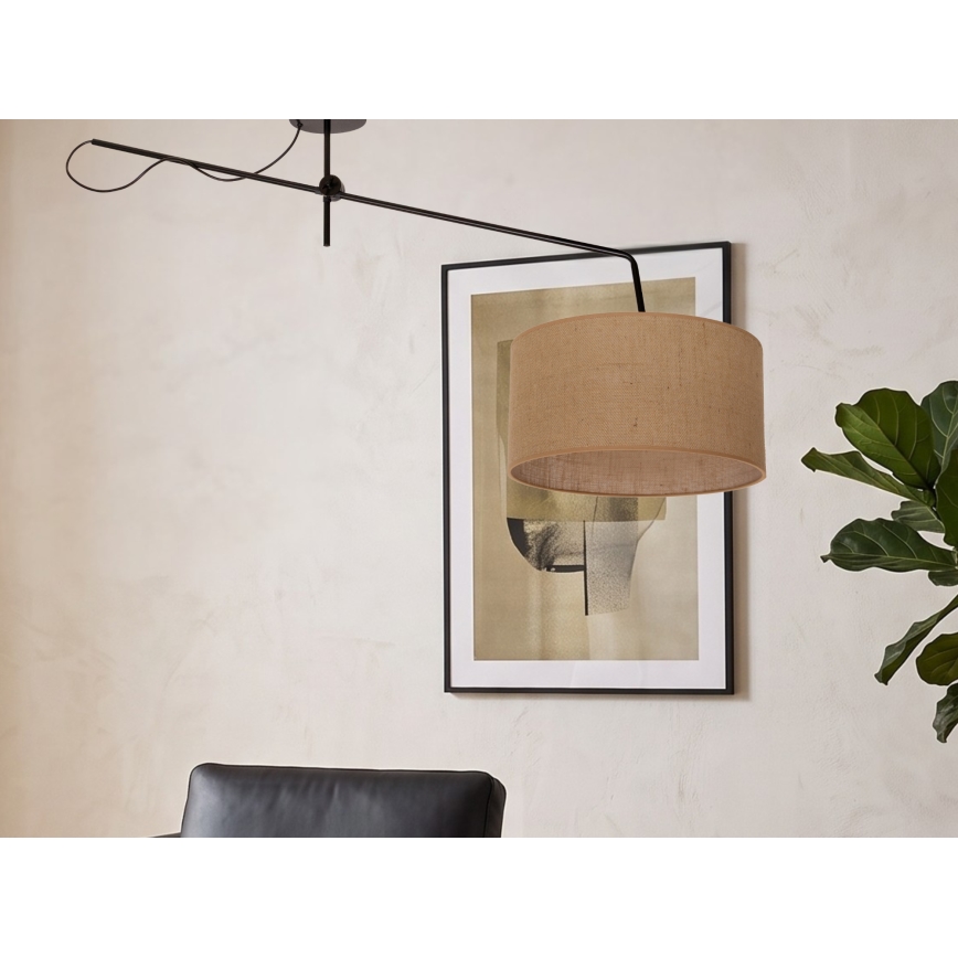 Plafonnier LED réglable VENICE 1xE27/60W/230V jute