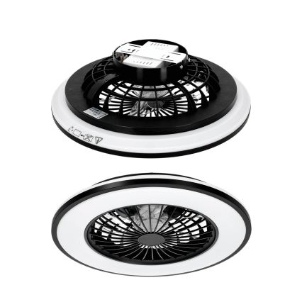 Plafonnier LED RGBW dimmable avec ventilateur VENTELUX LED/48W/230V 3000/4000/6500K Ø 48,5 cm noir + télécommande