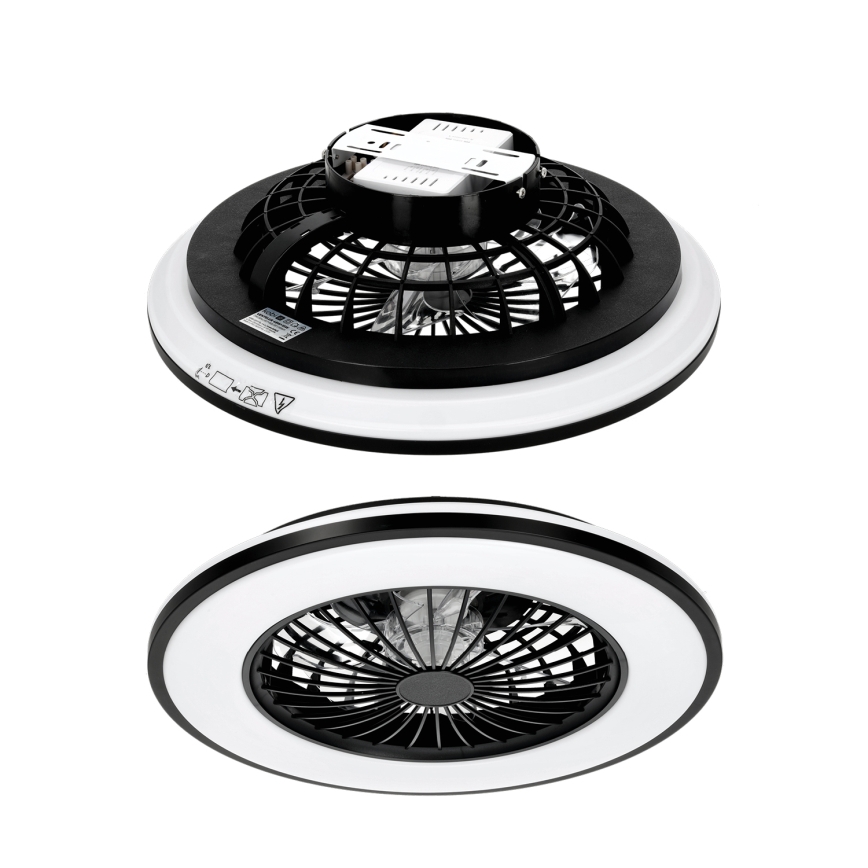 Plafonnier LED RGBW dimmable avec ventilateur VENTELUX LED/48W/230V 3000/4000/6500K Ø 48,5 cm noir + télécommande