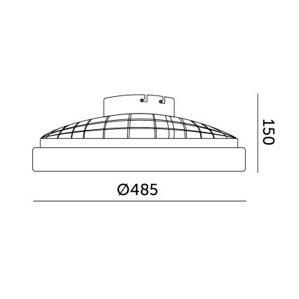 Plafonnier LED RGBW dimmable avec ventilateur VENTELUX LED/48W/230V 3000/4000/6500K Ø 48,5 cm noir + télécommande