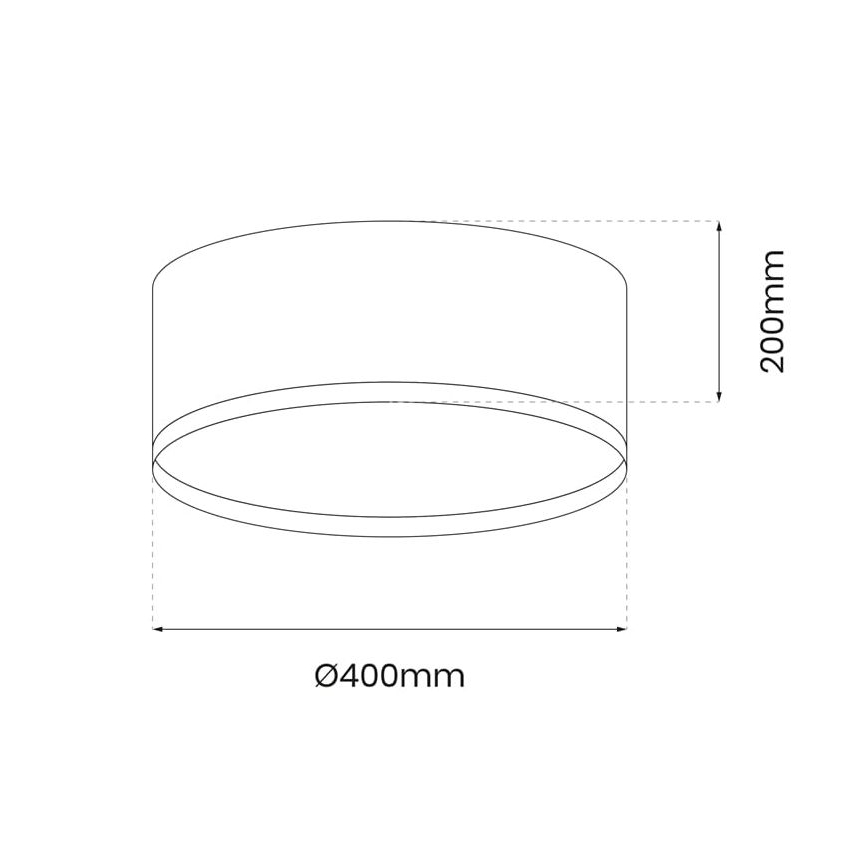 Plafonnier LED RONDO LED/18W/230V noir