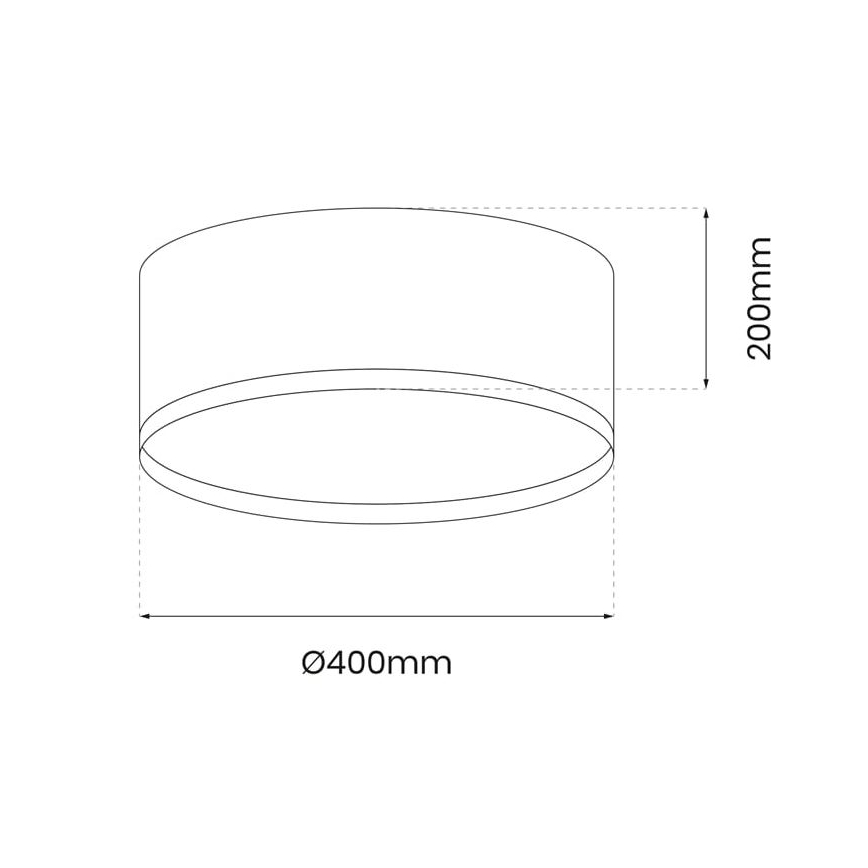 Plafonnier LED RONDO LED/18W/230V vert