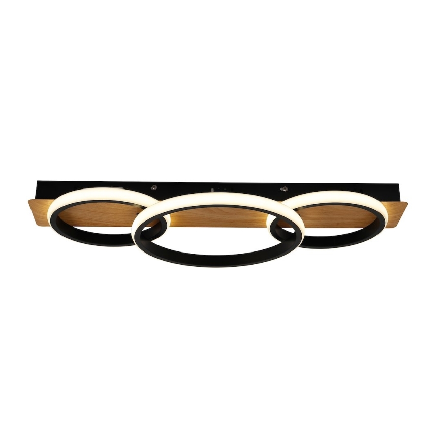 Plafonnier LED ROWENA LED/18W/230V noir/marron