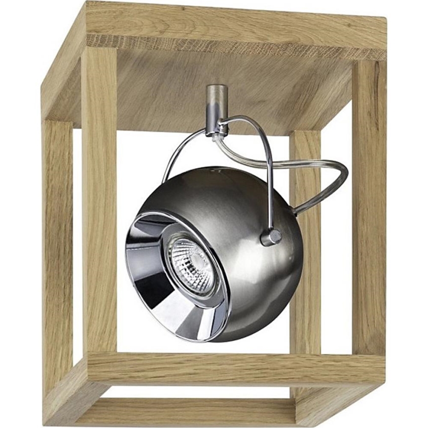 Plafonnier LED ROY 1xGU10/5W/230V chêne mat