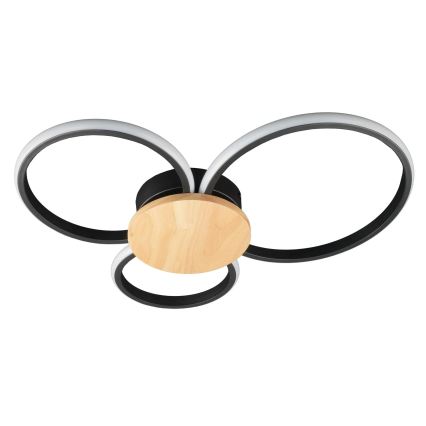 Plafonnier LED SABINA LED/38W/230V en bois d'hévéa