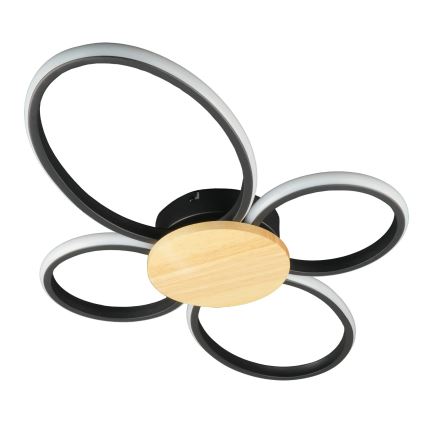 Plafonnier LED SABINA LED/38W/230V en bois d'hévéa
