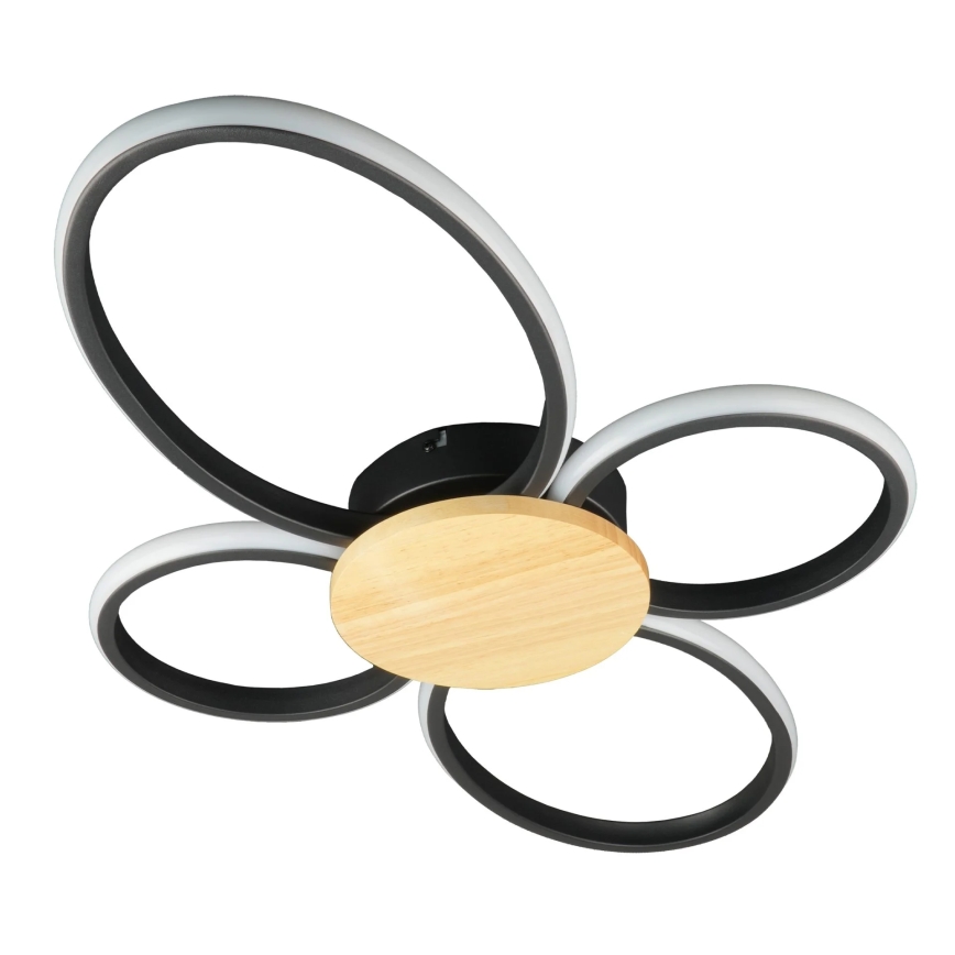 Plafonnier LED SABINA LED/38W/230V en bois d'hévéa