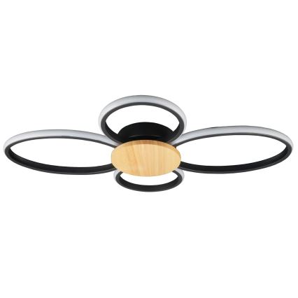Plafonnier LED SABINA LED/38W/230V en bois d'hévéa