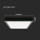 Plafonnier LED salle de bain avec détecteur LED/24W/230V 4000K IP44 noir