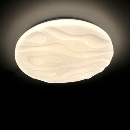 Plafonnier LED salle de bain CLOUD LED/24W/230V diam. 38 cm IP44