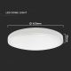 Plafonnier LED salle de bain LED/30W/230V 4000K IP44 blanc