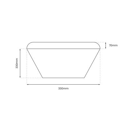 Plafonnier LED salle de bain NEMO LED/17W/230V IP44 doré