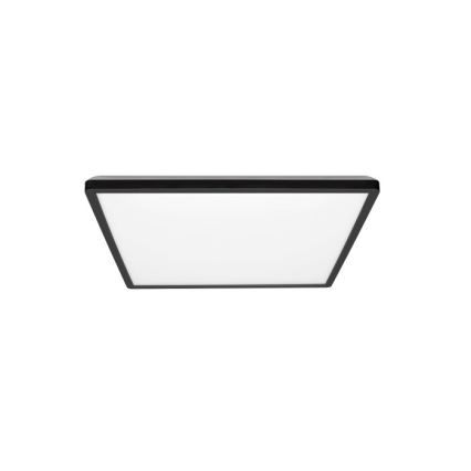 Plafonnier LED pour salle de bain NIVERA LED/12W/230V IP54 3000/4000/6000K 22,5x22,5 cm noir