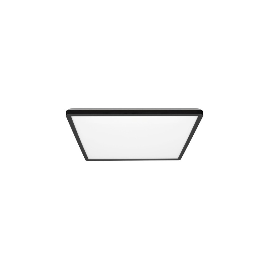 Plafonnier LED pour salle de bain NIVERA LED/12W/230V IP54 3000/4000/6000K 22,5x22,5 cm noir