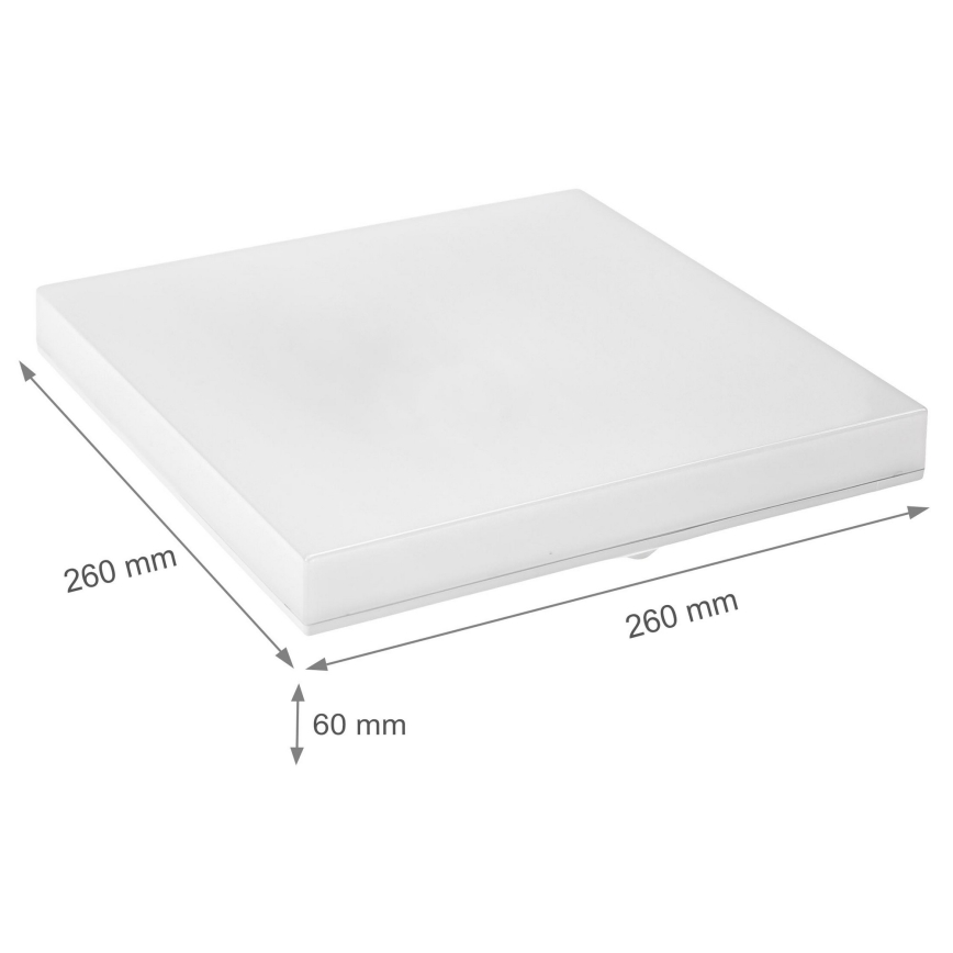 Plafonnier LED salle de bain NYMPHEA LED/18W/230V 4000K IP44 carré