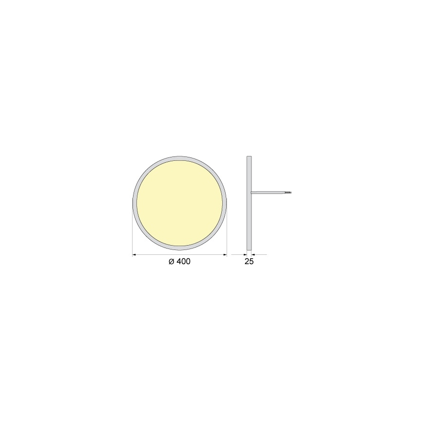 Plafonnier LED SIMEN LED/32W/230V 4000K IP40 diam. 40 cm blanc UGR19