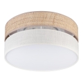 Plafonnier LED SIRJA BOHO LED/20W/230V 4000K Ø 35 cm beige/crème