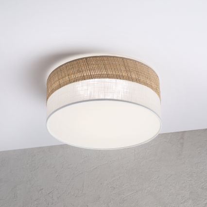 Plafonnier LED SIRJA BOHO/20W/230V/4000K Ø 35 cm beige/blanc