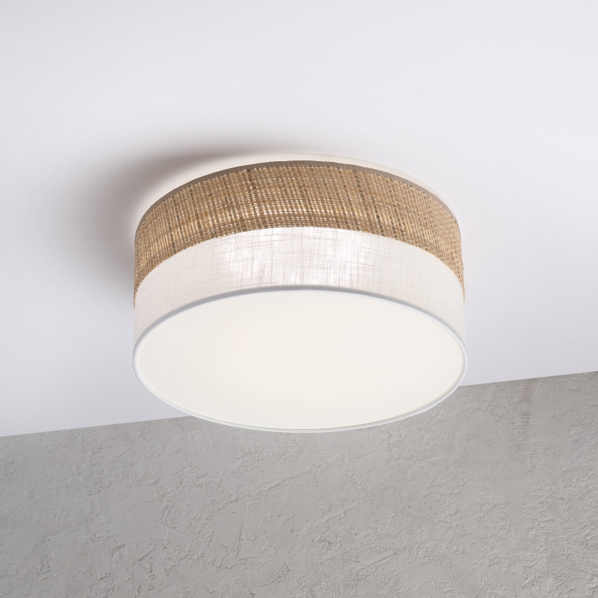 Plafonnier LED SIRJA BOHO/20W/230V/4000K Ø 35 cm beige/blanc