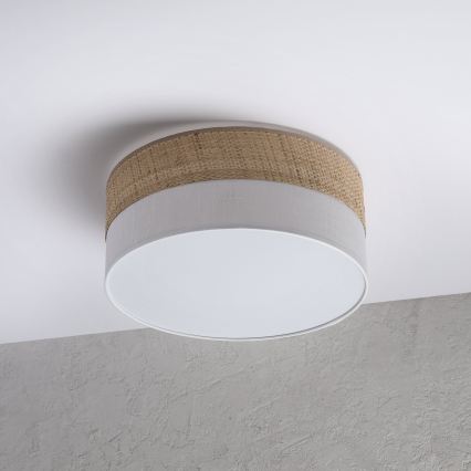 Plafonnier LED SIRJA BOHO/20W/230V/4000K Ø 35 cm beige/blanc
