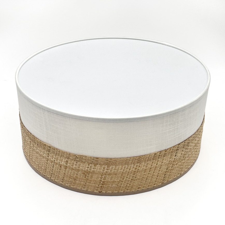 Plafonnier LED SIRJA BOHO/20W/230V/4000K Ø 35 cm beige/blanc