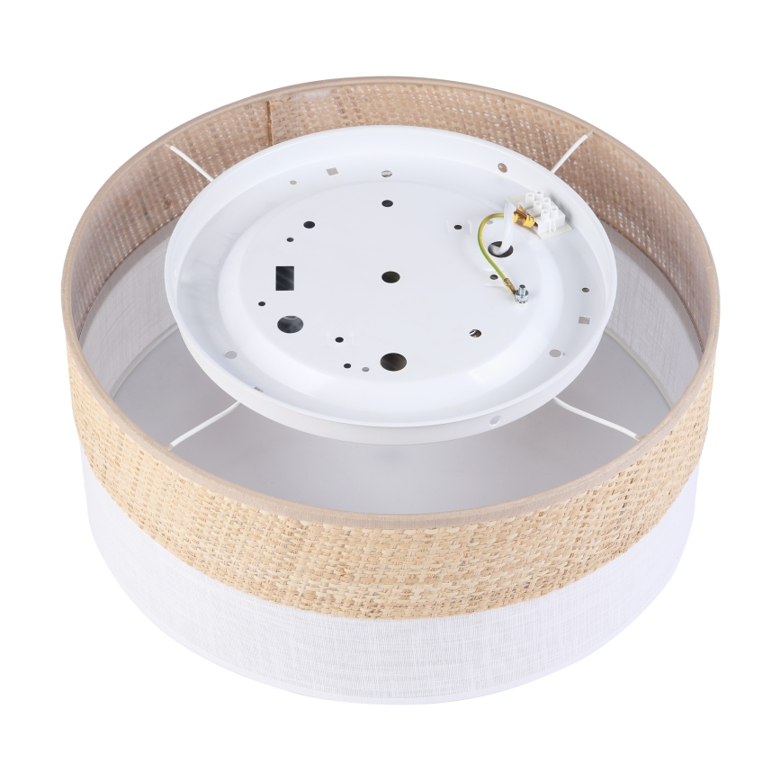 Plafonnier LED SIRJA BOHO/20W/230V/4000K Ø 35 cm beige/blanc
