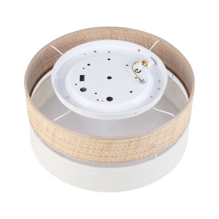 Plafonnier LED SIRJA BOHO LED/20W/230V 4000K Ø 35 cm beige/crème