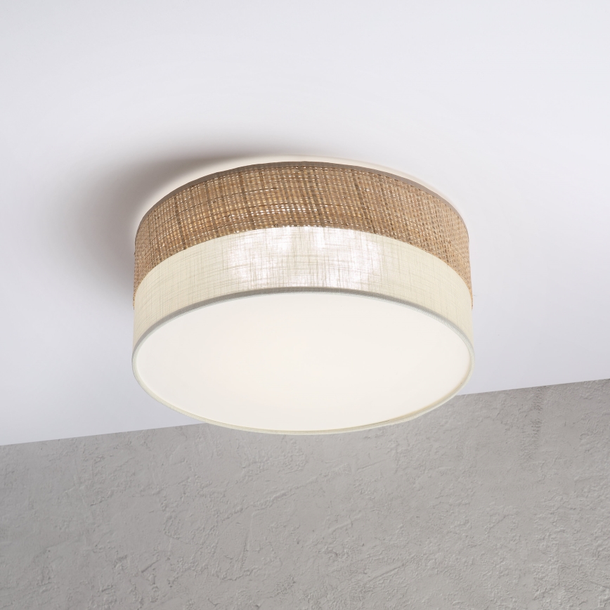 Plafonnier LED SIRJA BOHO LED/20W/230V 4000K diam. 35 cm beige/crème