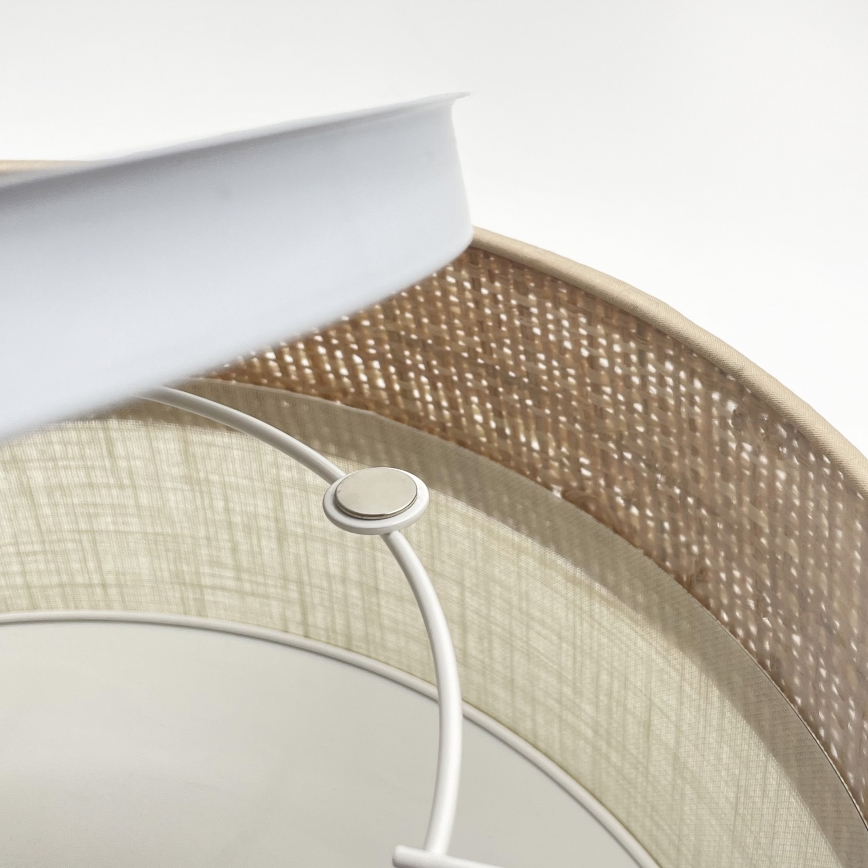 Plafonnier LED SIRJA BOHO LED/20W/230V 4000K diam. 35 cm beige/crème