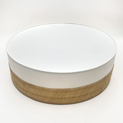 Plafonnier LED SIRJA BOHO, 36 W, 230 V, 4000 K, Ø 45 cm, beige/blanc