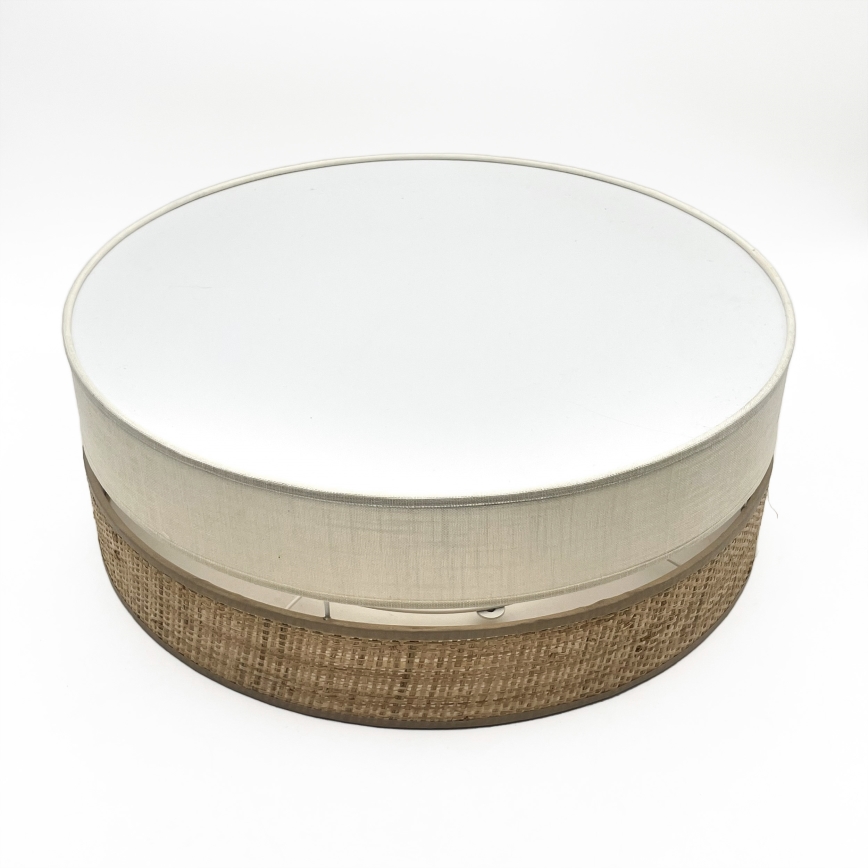 Plafonnier LED SIRJA BOHO, 36 W, 230 V, 4000 K, Ø 45 cm, beige/crème