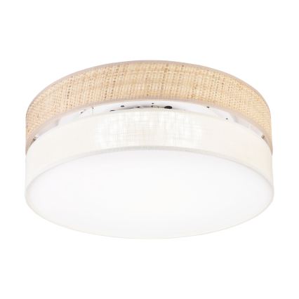 Plafonnier LED SIRJA BOHO, 36 W, 230 V, 4000 K, Ø 45 cm, beige/crème