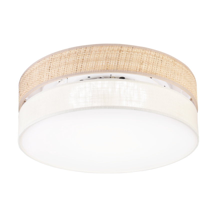 Plafonnier LED SIRJA BOHO, 36 W, 230 V, 4000 K, Ø 45 cm, beige/crème