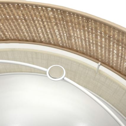 Plafonnier LED SIRJA BOHO, 36 W, 230 V, 4000 K, Ø 45 cm, beige/crème