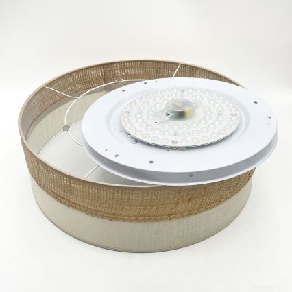 Plafonnier LED SIRJA BOHO LED/36W/230V 4000K Ø 45 cm beige/crème
