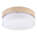 Plafonnier LED SIRJA BOHO — 36 W, 230 V, 4000 K, Ø 45 cm — beige/blanc