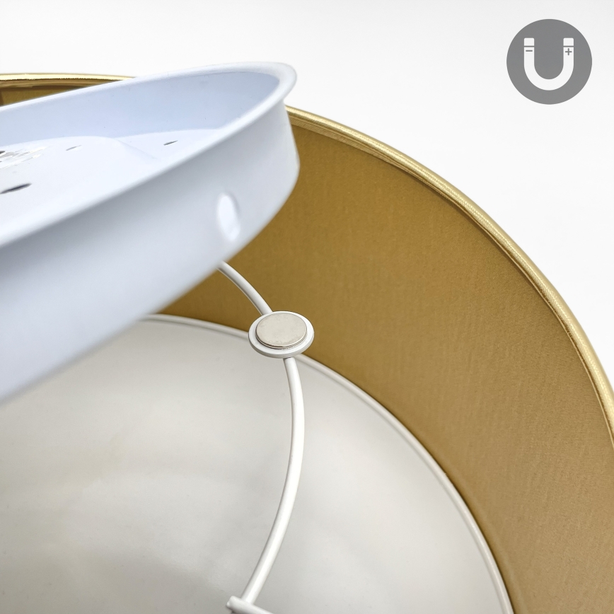 Plafonnier LED SIRJA LED/20W/230V 4000K Ø 35 cm marron/doré