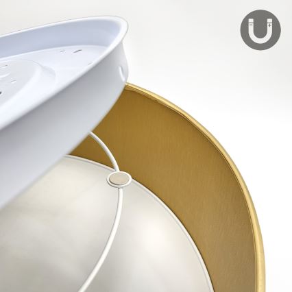 Plafonnier LED SIRJA LED/36 W/230 V 4000 K Ø 45 cm marron/doré