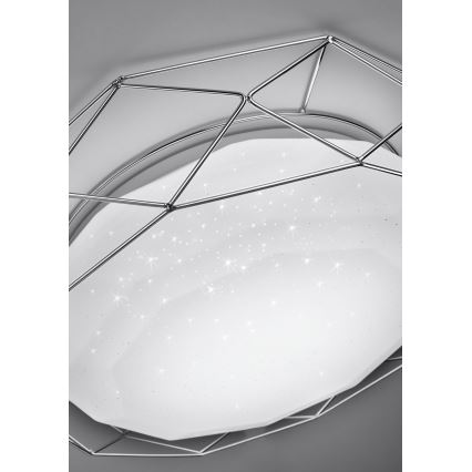 Plafonnier LED SVEN LED/24W/230V diam. 43 cm chrome brillant