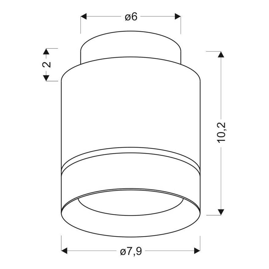 Plafonnier LED TUBA LED/12W/230V